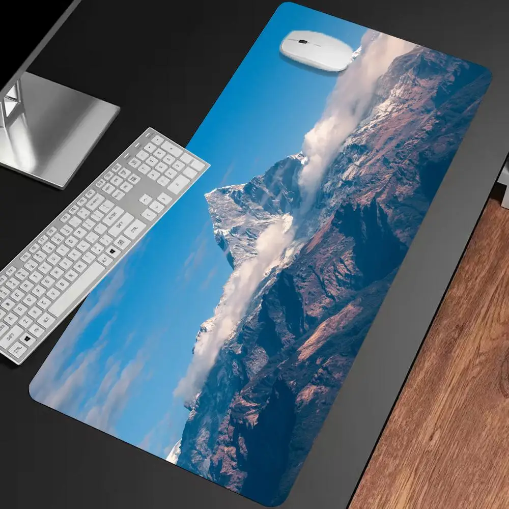 

Snow Peak & Clouds Mouse Pad Multi-Size non-slip Gaming mouse pad Gamer E-Sports Mouse Mat Game Mechanical Keyboard XXL Desk Mat