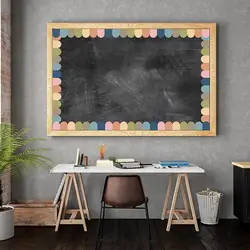 80Pcs Boho Bulletin Board Border Love Heart Hand Dot Semi-circle DIY Back To School Classroom Chalkboard Decoration Sticker Kit