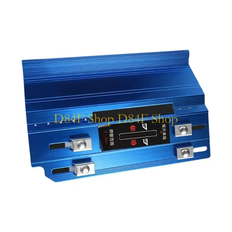 D84F Tile Trimming Guide Plate for 45 Degree Chamfering, Aluminum Slot Tool for Wall and Floor Tile Installation