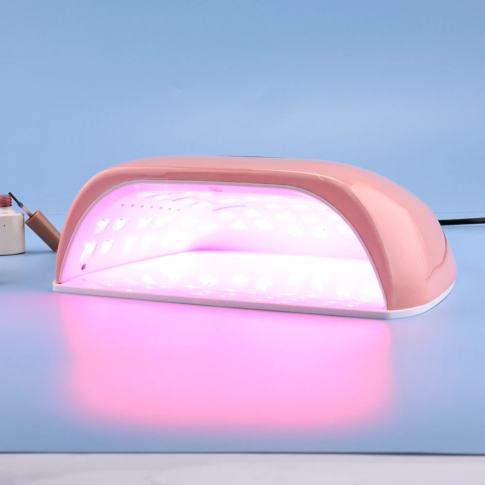 Powerful 108W RED Light LED Nail Lamp Gel UV Lamp Manicure Nail Polish Dryer Machine for Fast Drying Two Hands All Gel Polish