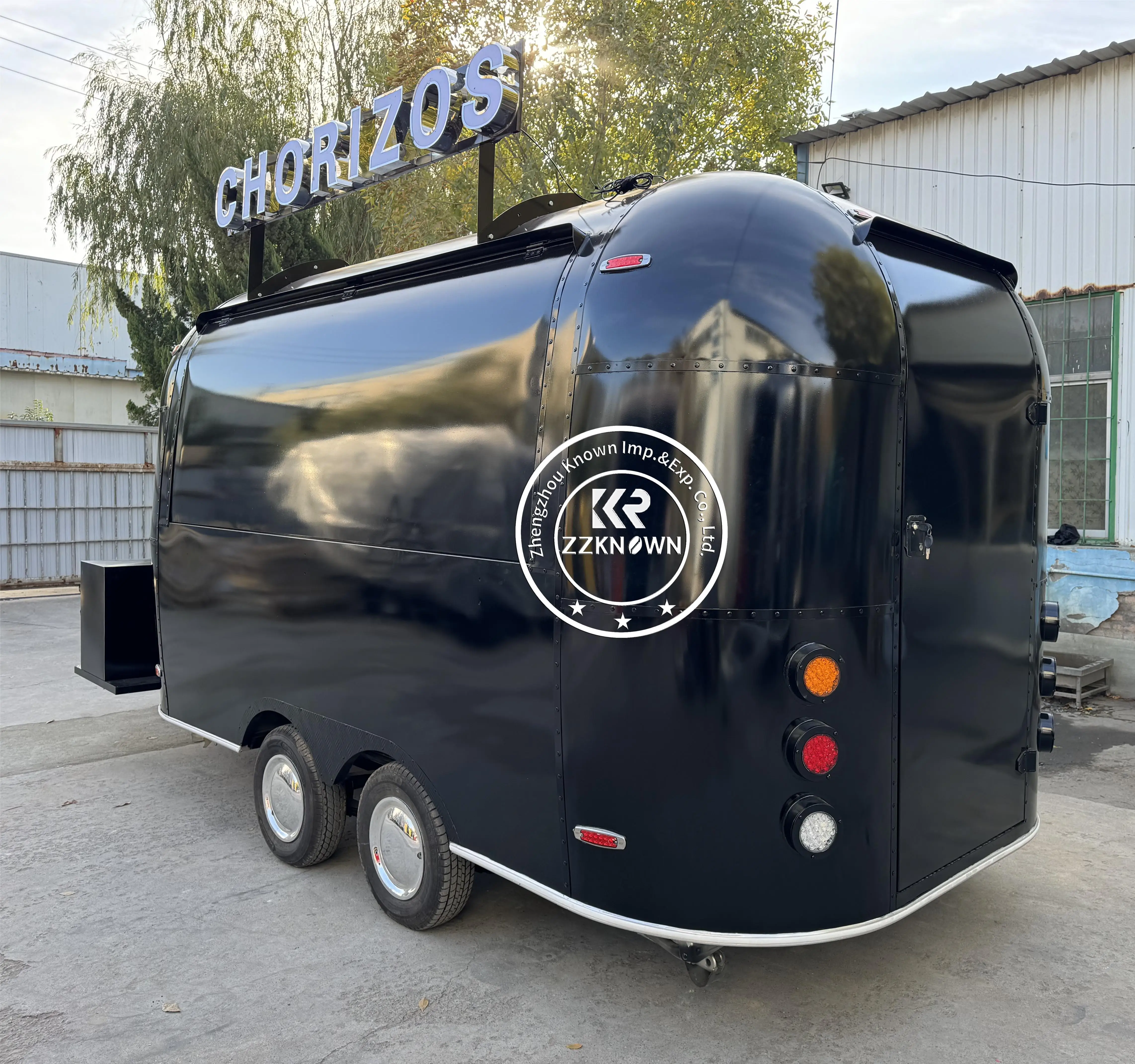 Custom Mobile Ice Cream Coffee BBQ Fast Food Truck Fully Equipped Airstream Mobile Bar Kitchen Food Trailer for Sale