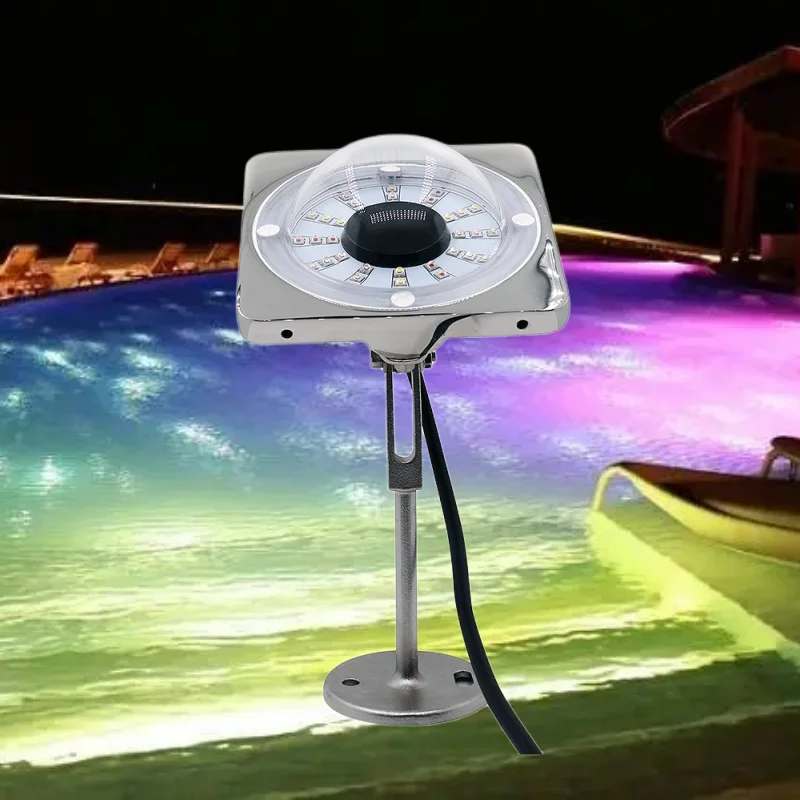 LED Underwater Fountain Lamp IP68 Waterproof Pond Submersible Lamp Swimming Pool Party Night Light Бассейн Каркасный