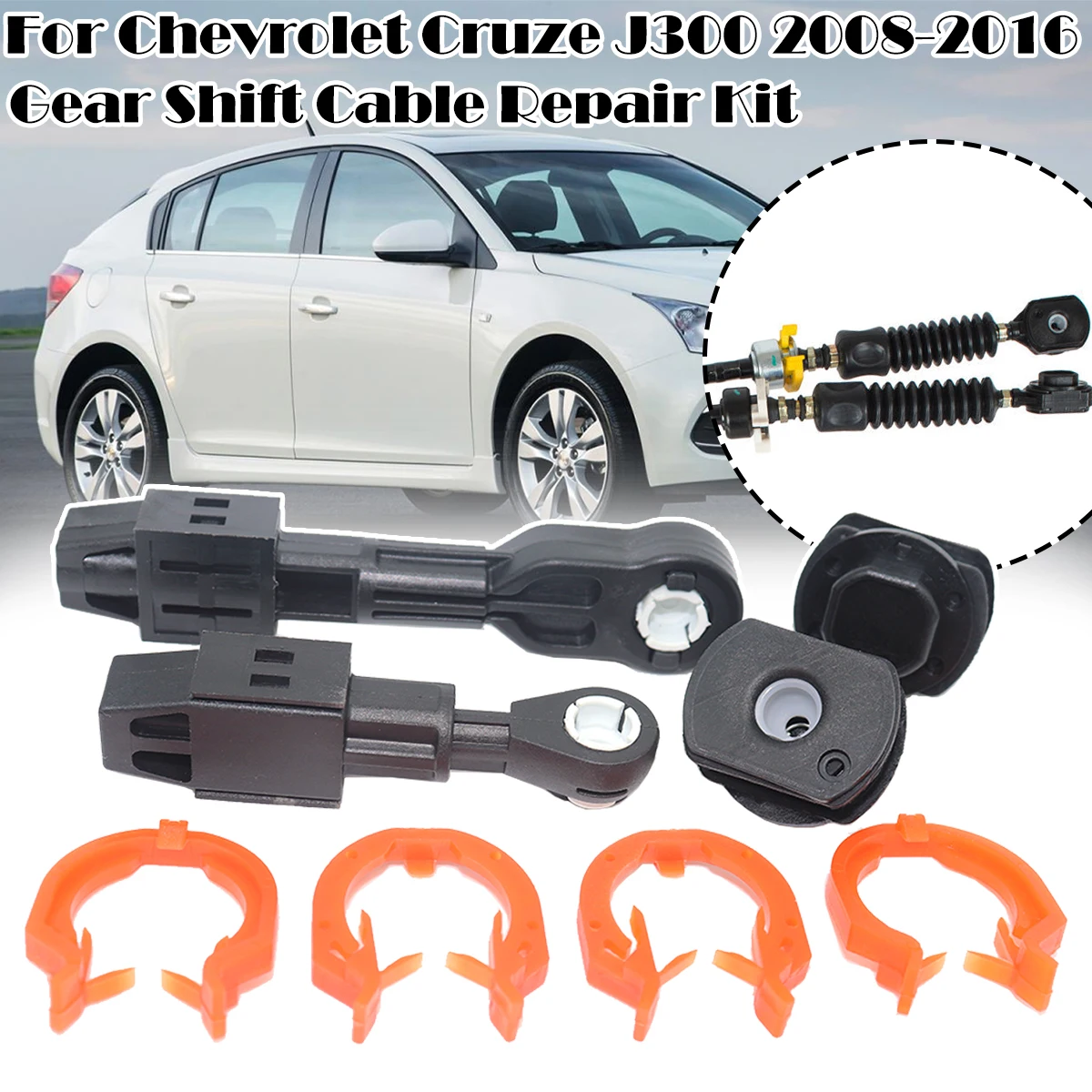 

For Chevrolet Cruze J300 Gear Shift Cable Linkage End Rod Bushing Gearbox lever Selector Collet Transfer Shifter 2008 2009-2016