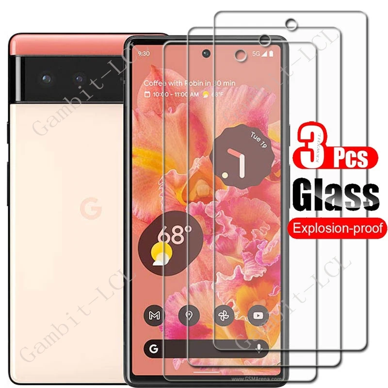 

1-3PCS Tempered Glass For Google Pixel 6 6A Protective ON GooglePixel6 Pixel6A GooglePixel6A Pixel6 Screen Protector Cover Film