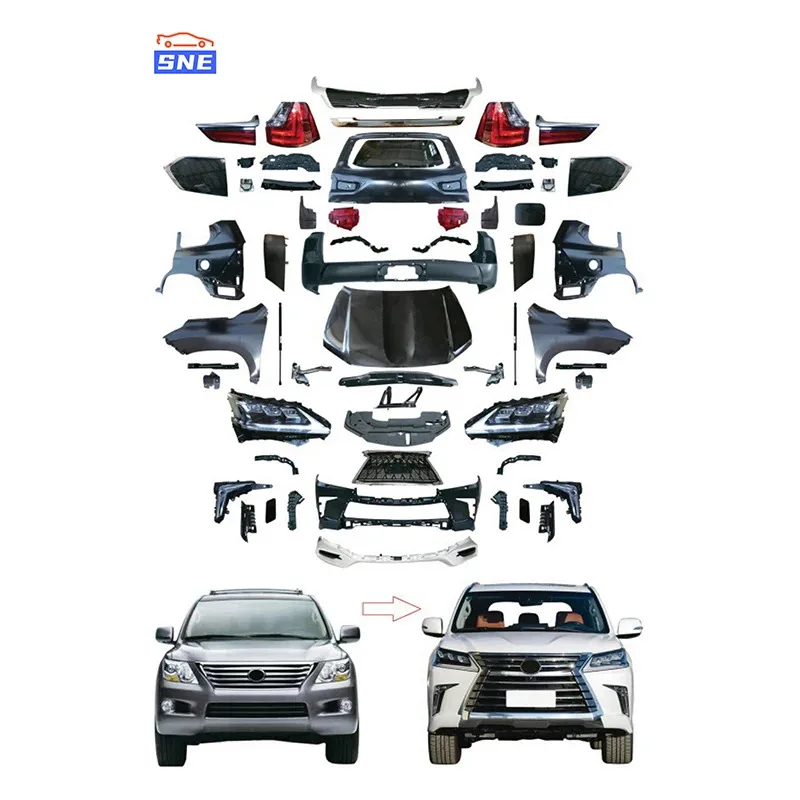 

New val Exterior Accessories Front Bumper Fender Side Skirts Grille Body Kit for LX570 2008-2016 for Better Appearance