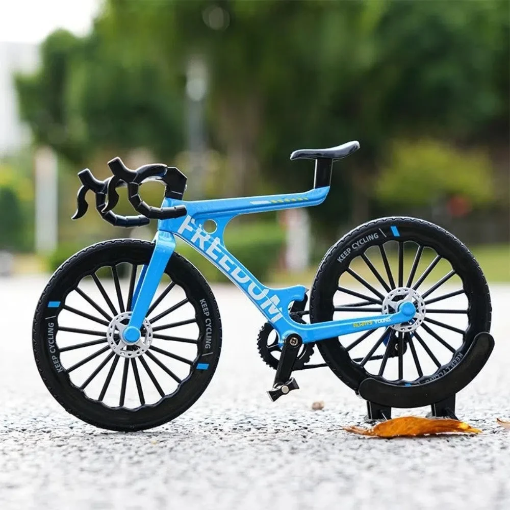 Zabawka wyścigowa rowerowa Kreatywność 1:8, stop metalu, 19 cm, model roweru górskiego na palce, mini symulacja roweru, model odlewany, kolekcjonerski prezent.