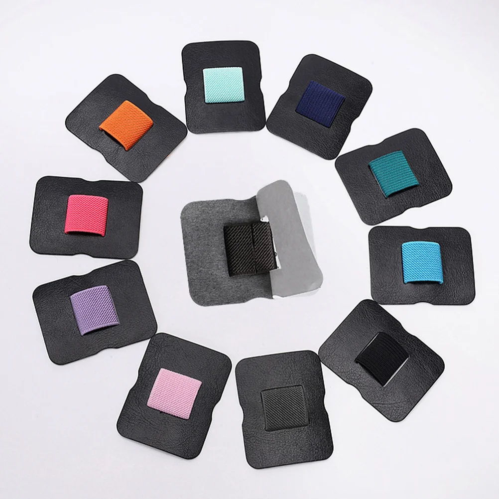 

10Pcs Elastic Band Pen Sleeve Self-Adhesive Pencil Holder for Journal Desktop Office Pen Loop Self-Adhesive Pencil Holder