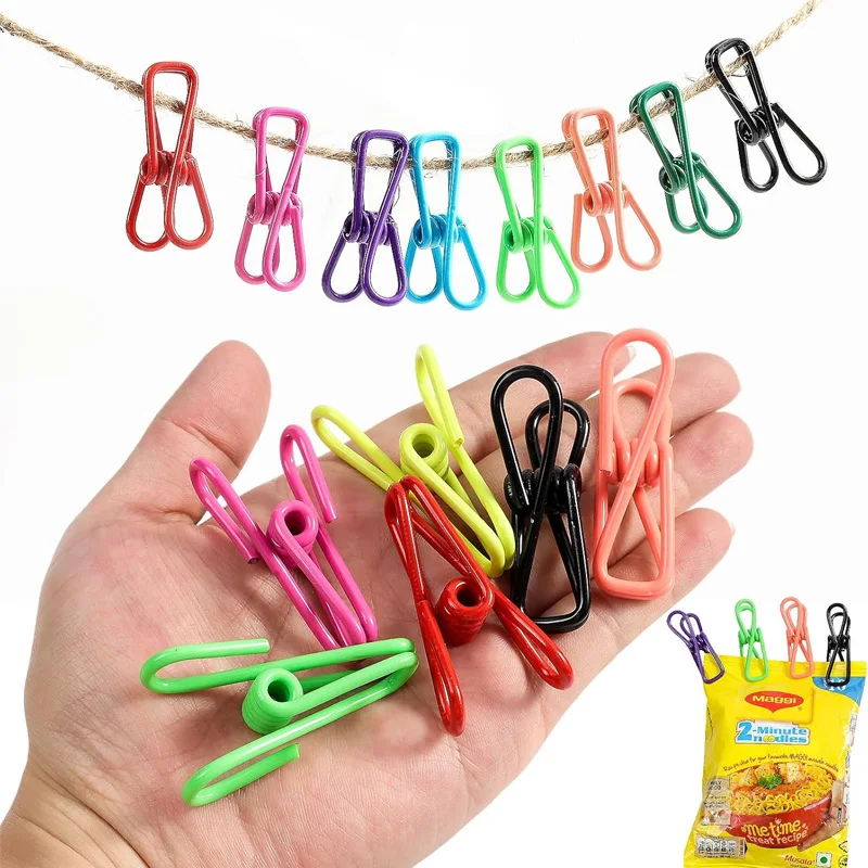 

10pcs Clothes Pegs Laundry Clips Plastic Durable Non-Slip Clothespins for Hanging Clothes Towels Socks Home Outdoor Use