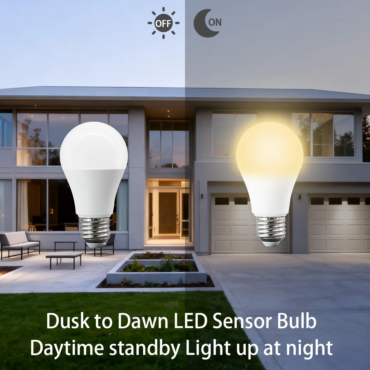 2pcs E27 B22 10W Led Bulb Light Dusk To Down Sensor 230V 110V 1000LM 3000K 4000K 6000K Lamp for Porch Corridor Outdoor Lighting