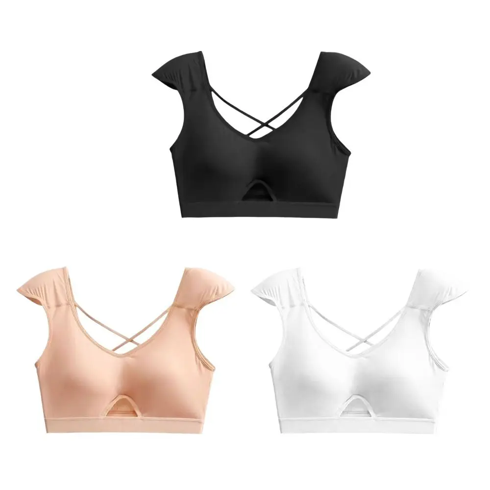 ملابس داخلية غير مرئية للكتف بزاوية قائمة، أشرطة متقاطعة على شكل حرف V عميقة، حمالة صدر، ملابس داخلية بدون خياطة، حمالة صدر لاسلكية لتشكيل الجسم