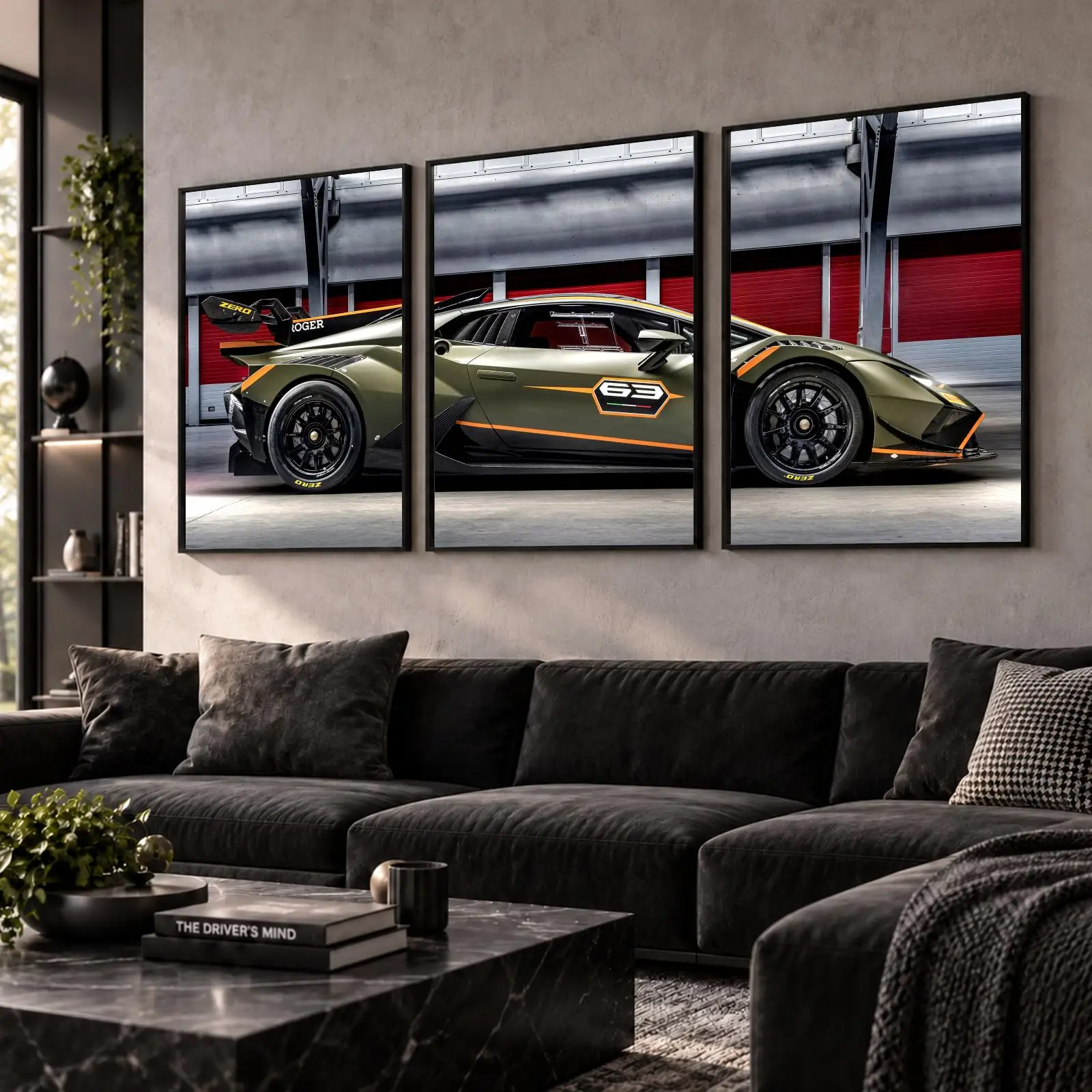 Profile Automotive Art Painting Calligraphy Wall Art Canvas Poster Collection Prints for Bedroom Living Room Home Decoration