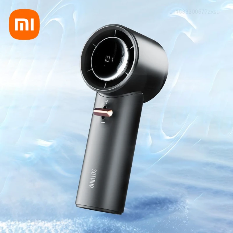 Xiaomi Sothing Portable Hand Fan , Mini Bladeless Handheld Fan, USB Rechargeable Personal Fans, Electric Eyelash Fan for Camping