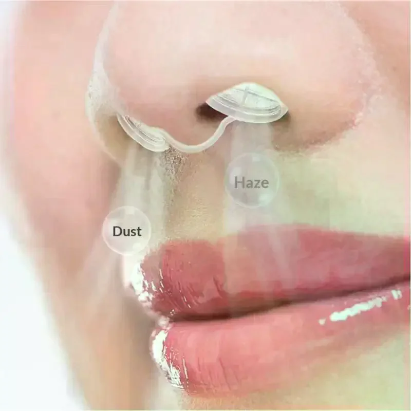 4 Pcs 4 Sizes Disposable Nose Filters Invisible Nasal Plugs For Outdoor Daily Use Dust Allergy Smog Control Nose Plugs For Dust view 2