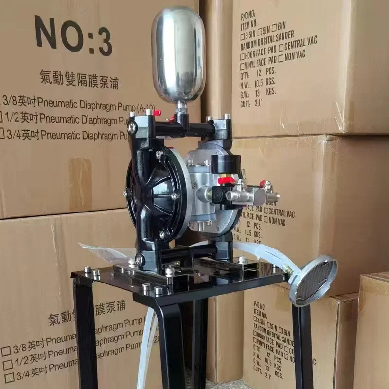 A-10 Air Operated Diaphragm Pump, Aluminum Alloy Self-Priming Pump for Paint Transfer
