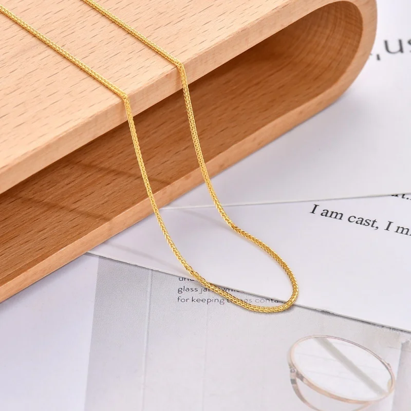 925 Sterling Silver Thin 1.1MM Foxtail Chain Necklaces For Women Versatile Adjustable Franco Chains 50CM 60CM In 3 Colors