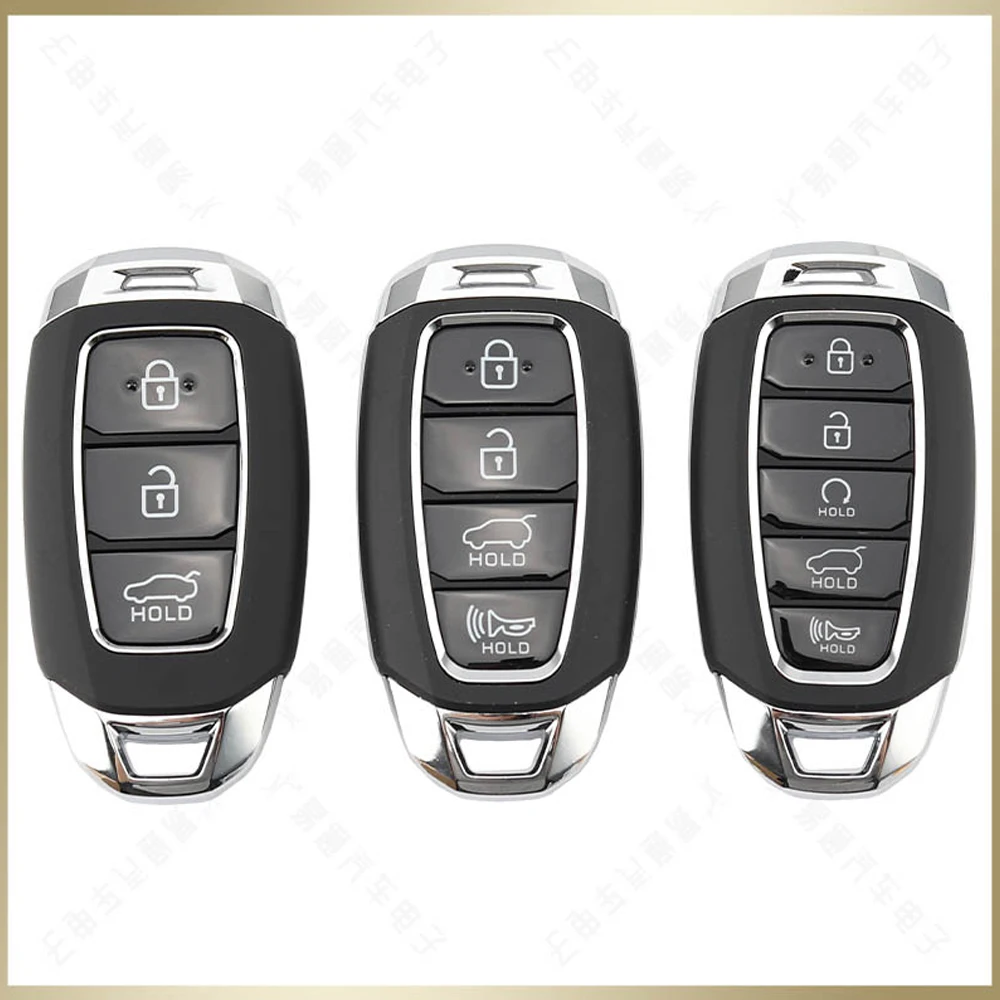 Smart Remote Key Shell For Hyundai i30 Ix35 Encino Azera Solaris Kona Encino Solaris Replacement Car Key Blanks Case 3/4 Buttons