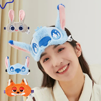 Cartoon Stitch Plush Eye Masks Cute Disney Nick Judith Sleep Eye Mask High Quality Genuine Version Travel Portable Accessory