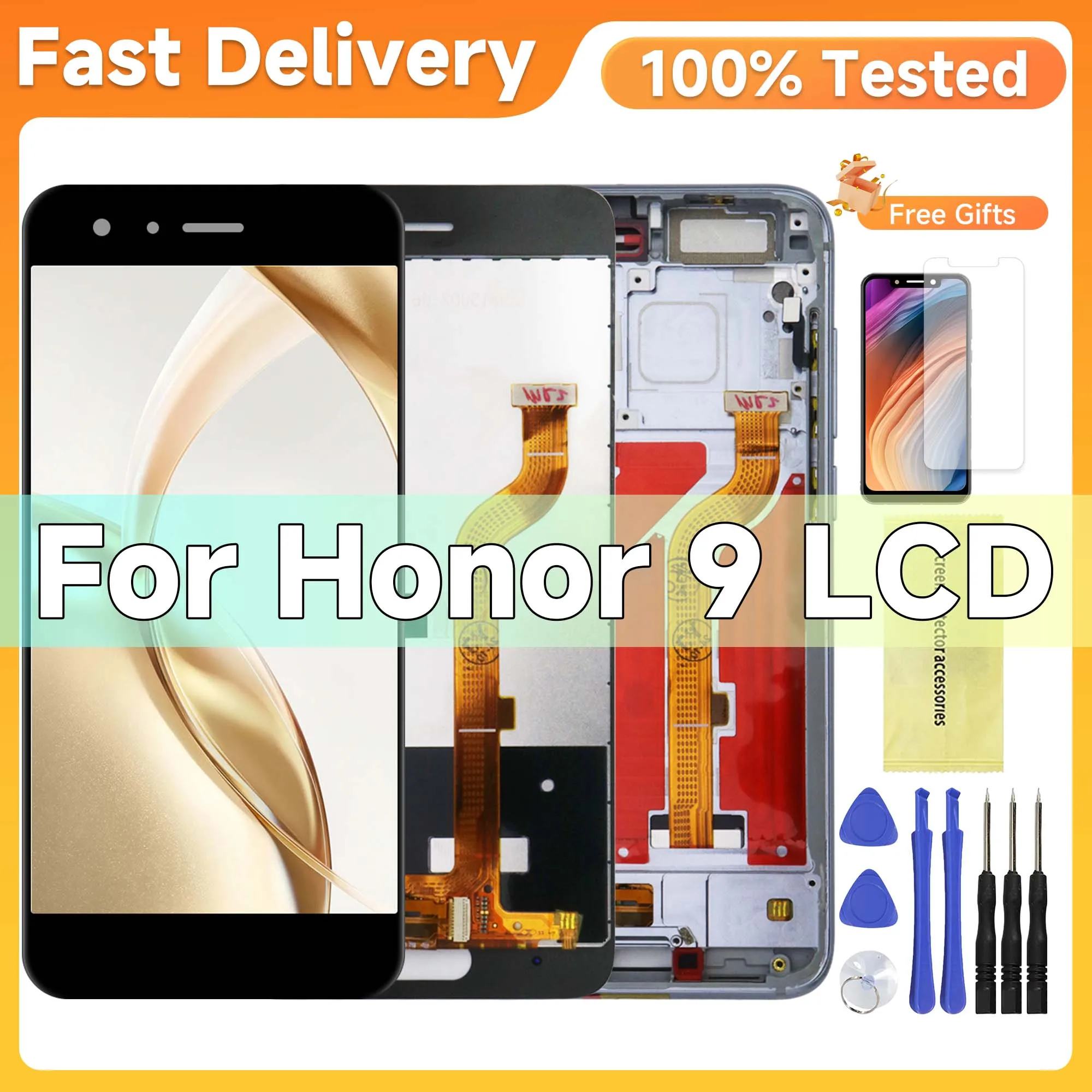 

5.15'' Display For Honor 9 LCD Display Touch Screen Digitizer Assembly For Honor 9 STF-L09 display screen