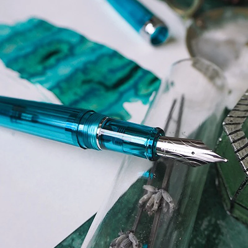 Natami Fountain Pen Fine Nib Gold Trim Smooth Writing Refillable Ink Converter Luxury Gift Office Business view 2