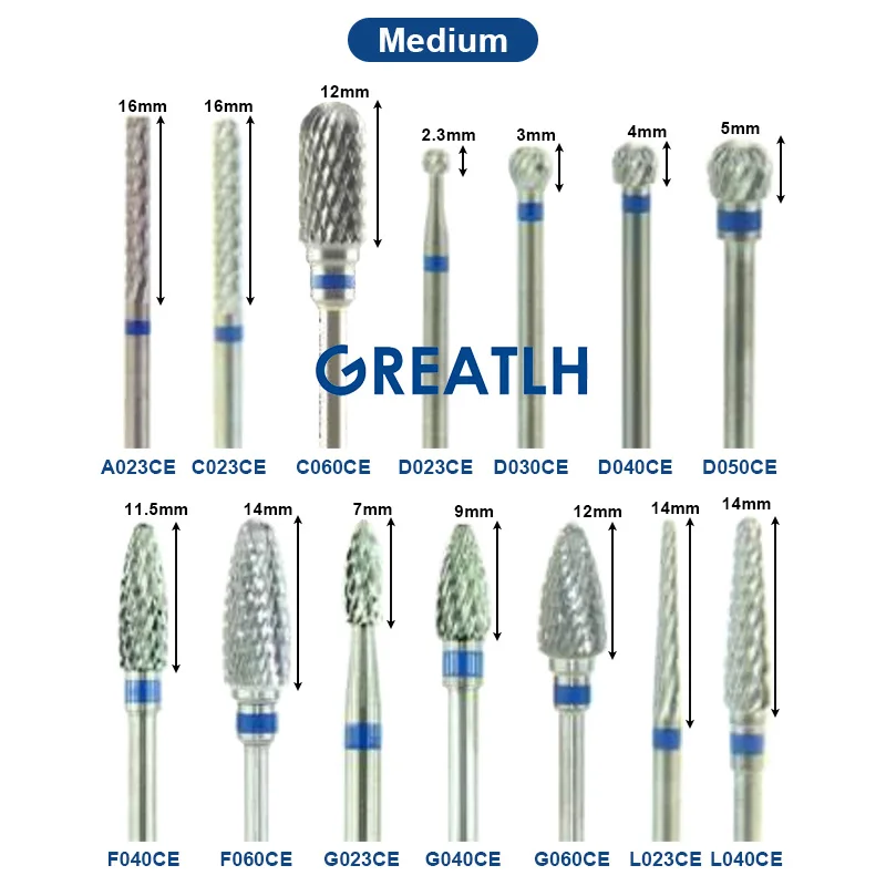 Tungsten Steel Carbide Drills Carbide Cutter Grinding Head Dentist Burs Dental Lab Instrument