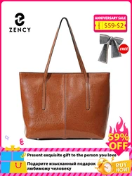 New Coffee Women Handbag 100% Genuine Leather Ladies Shoulder Purse Ladies Black Tote Bag Large Capacity Shopper Bags Brown