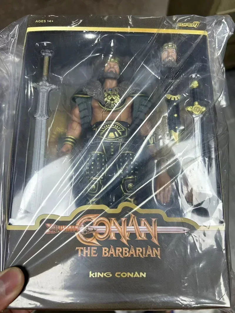 Genuino originale autentico Super7 Conan Ultimate Series 4 Wave Ctbw482 Movie King Conan Throne Doll