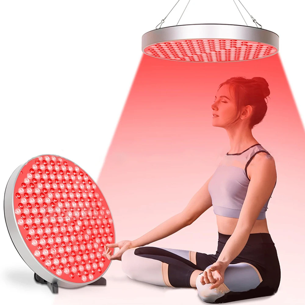 Yunlin Li Round Led Infrared Therapy Lamp With Desktop Stand For Skin Beauty And Large Row Of Lamps