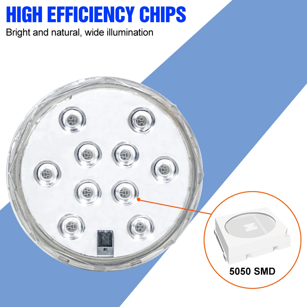 LED Swimming Pool Night Lamp Submersível Light Fish Tank Acessórios Impermeável Underwater Light Party Decoração Multi Color