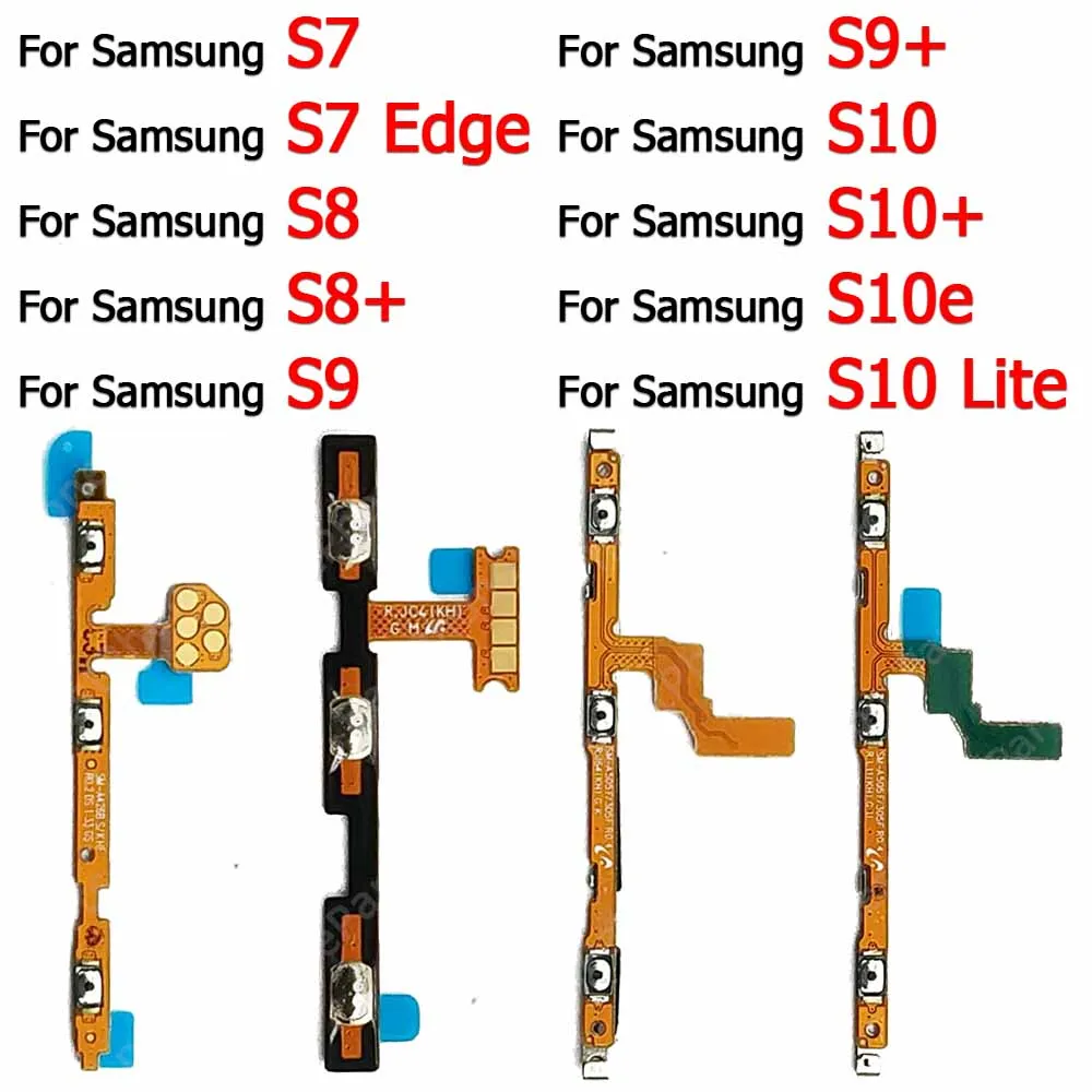 Switch Volume For Samsung Galaxy S7 Edge S8 Active S8+ S9 Plus S9+ S10 Lite S10+ S10e 5G Power On Off Side Button Flex Cable