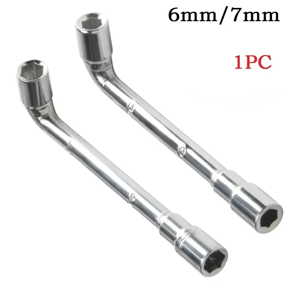 L Type Multifunctional Socket Wrench 6/7mm Hex L-shaped Screw Nut Wrench Sleeve Tool For Ender 3 MK8 Nozzle Hand Tool Accessory