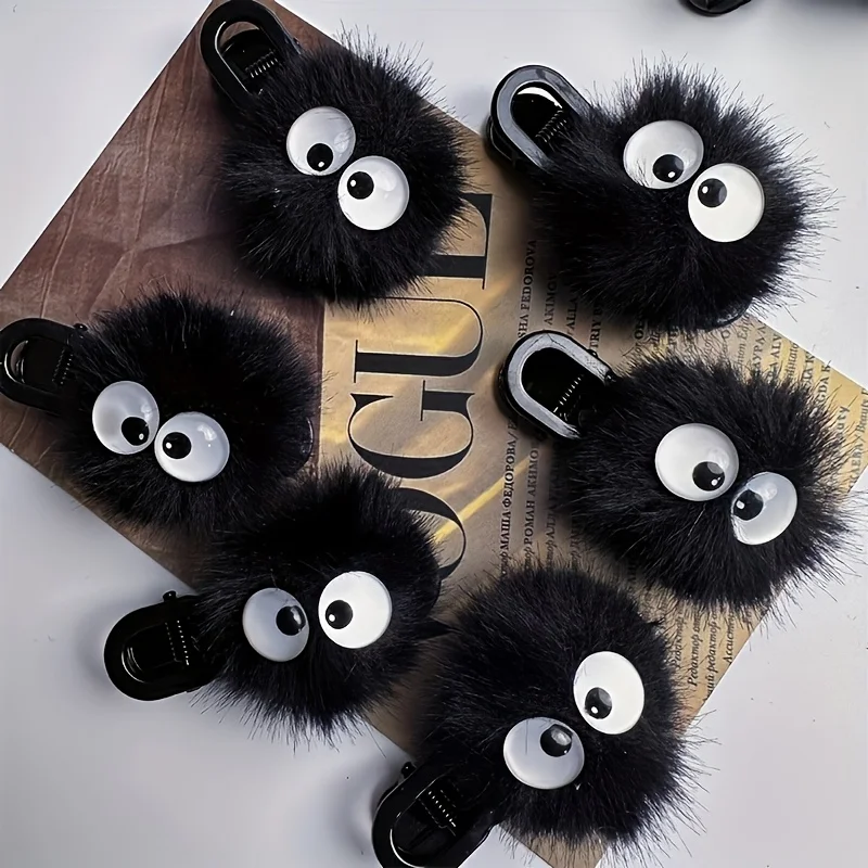 6pcs Whimsical Velour Cartoon Accessory for Teens and Adults,  Festive Hair Decor|Playful Accessory|Velvet Texture