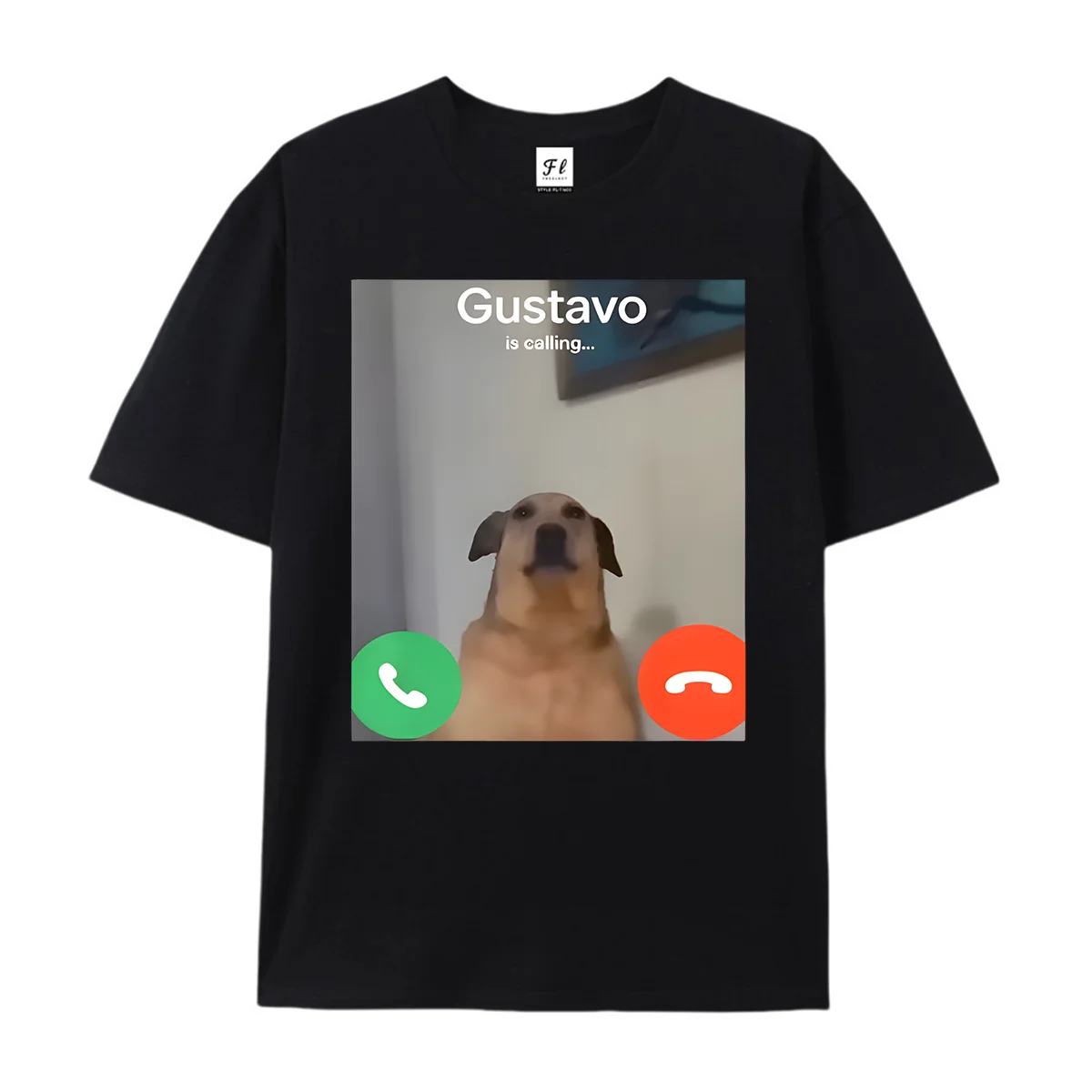 Gustavo Is Calling Meme T Shirt Unisex Funny Dog Graphic Print Short Sleeve Tee Men Women Casual Streetwear Summer Humor Tops