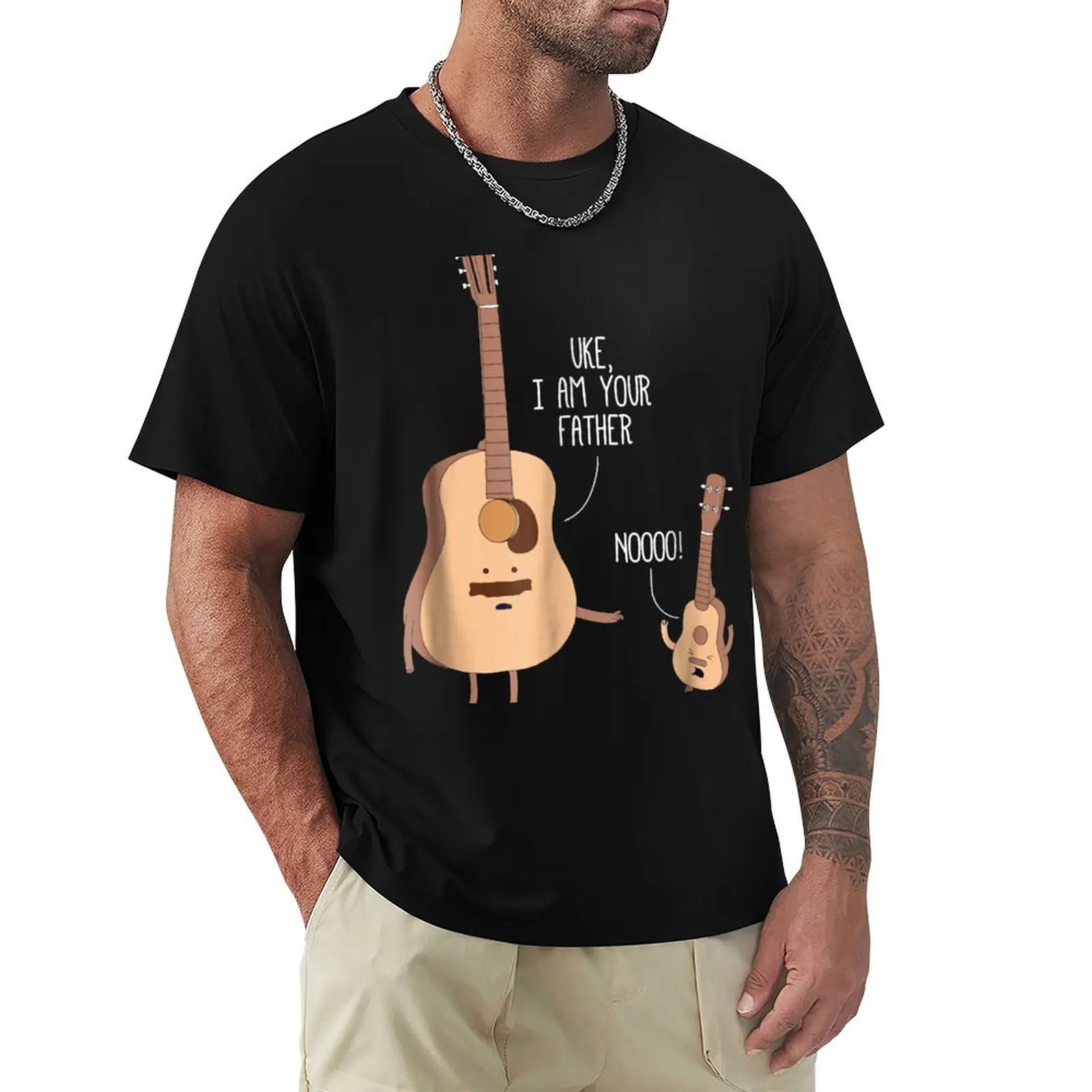 

Uke I Am Your Father T Shirt Ukulele Guit T-Shirt vintage summer shirt mens graphic t-shirts pack