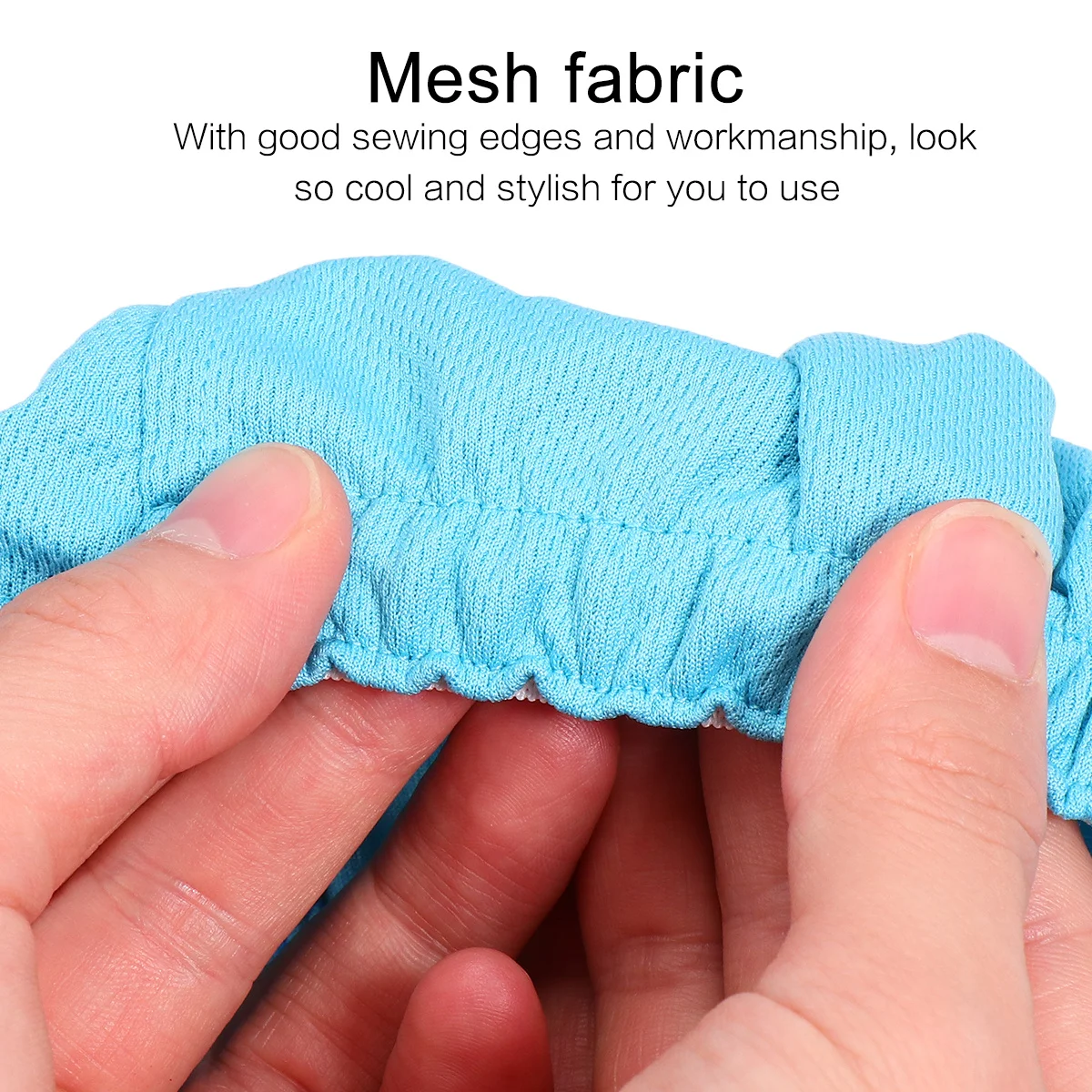 Breathable Bike Caps Lightweight Mesh Material Sun Protection Stylish Sewing Edges for Cycling Running Sports Blue