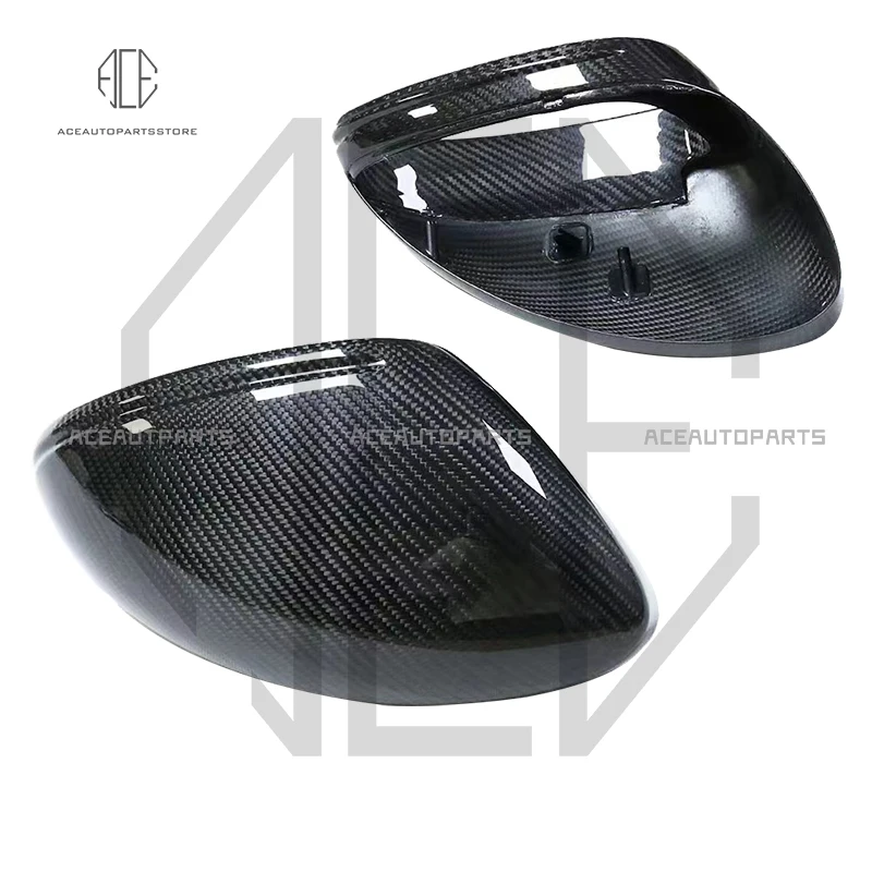 

Dry Carbon Mirrors For Porsche 718 Cayman Boxster Exterior Mirrorcaps Full Carbon Fiber Mirror housing