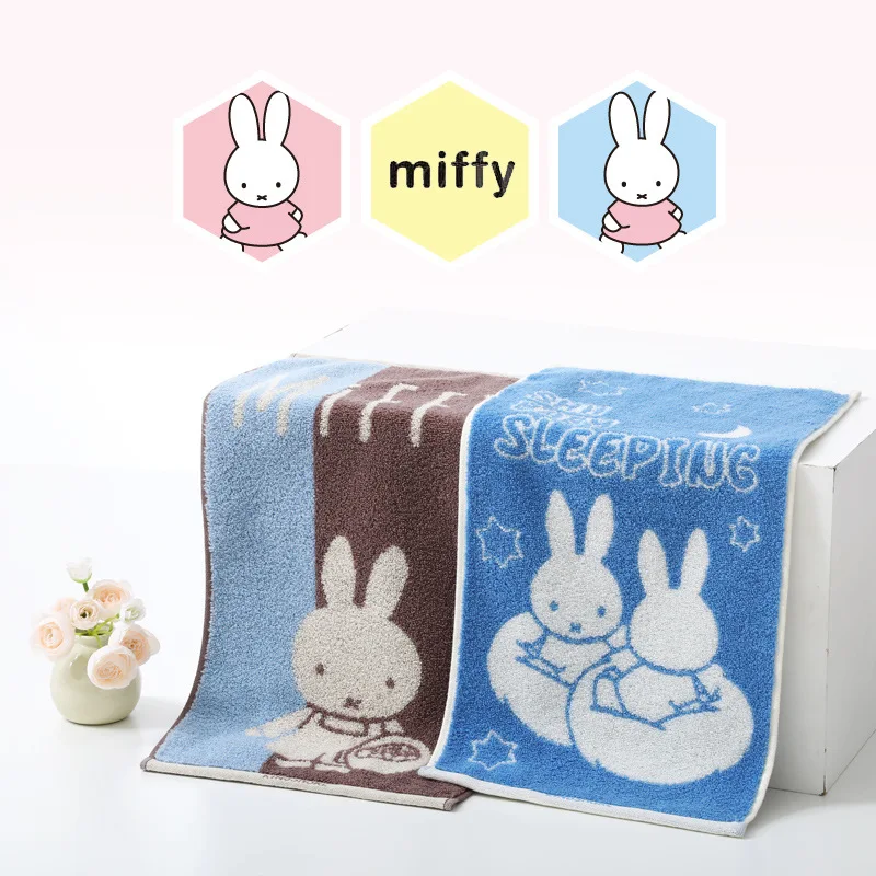 Miffy Kaninchen Zweidimensionales Hautfreundliches Atmungsaktives Cartoon-Handtuch Praktisch für Studentenwohnheime zum Waschen und Gesichtsreinigen – Detail 5