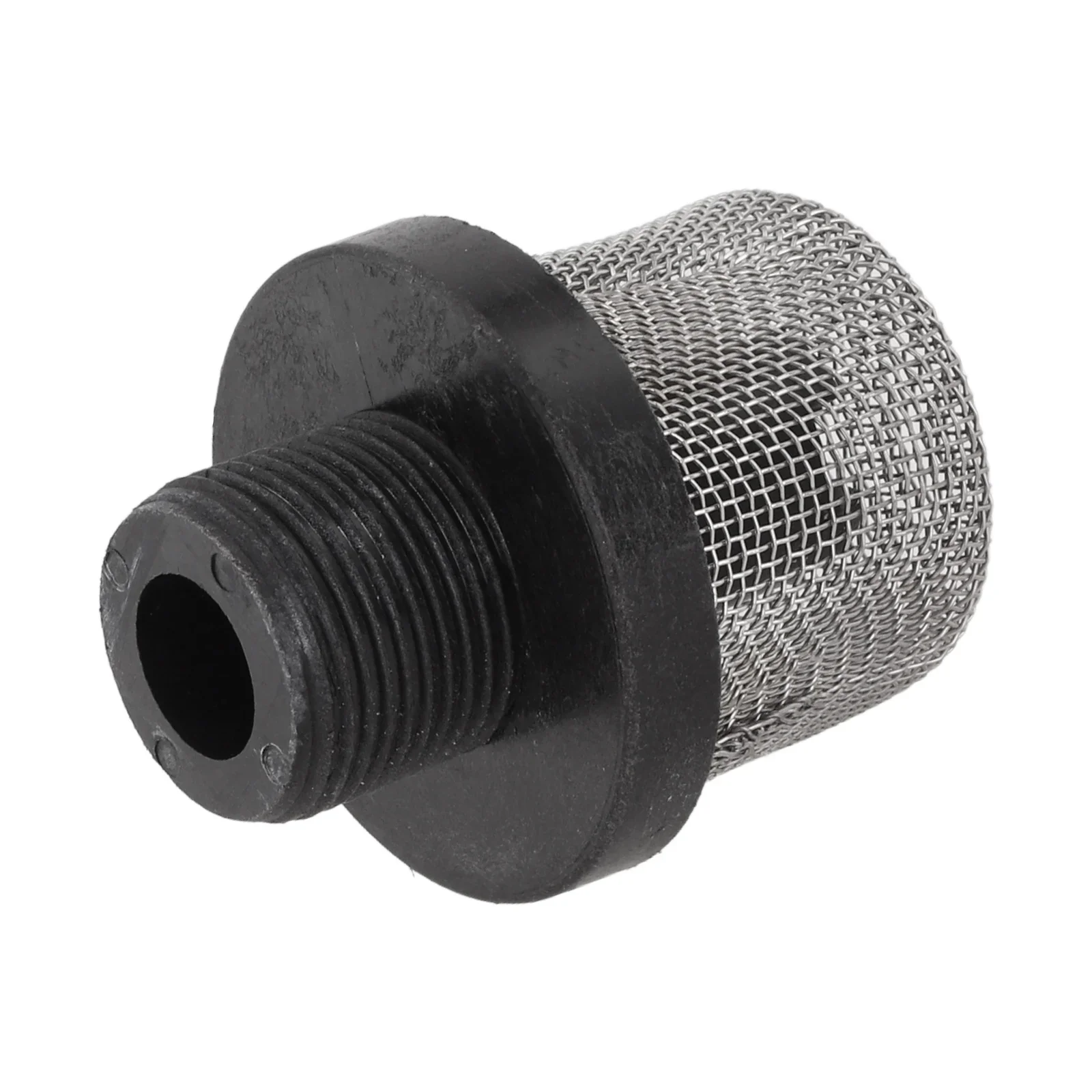 288716 Inlet Strainer Airless Paint Sprayer Strainer Reduces Clogging Removes Debris 3/4 Inch Inlet Screen Black And Silver