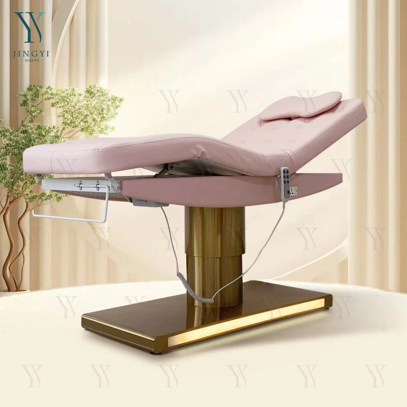 Luxury Modern pink Massage Table Cosmetic Spa Bed 3 Motor Beauty Salon Lash Bed Sale