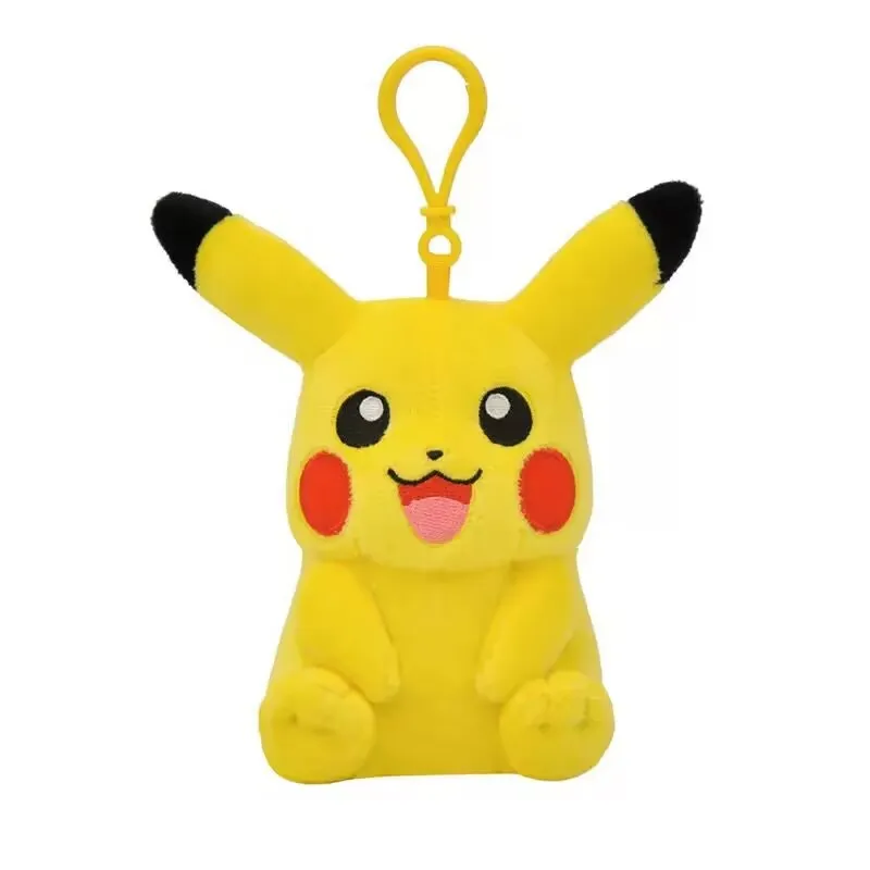 Plush Anime Pokemon Pikachu Mew Psyduck Squirtle Bulbasaur Stuffed Toys School Bag Backpack Pendant Dolls Keychain Gifts