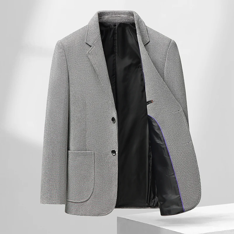 Minimalist Men Basic Blazer Curated Color Palette Navy Classic Red KhakiTaupe & Slate Grey Suit Effortless Versatility Attire