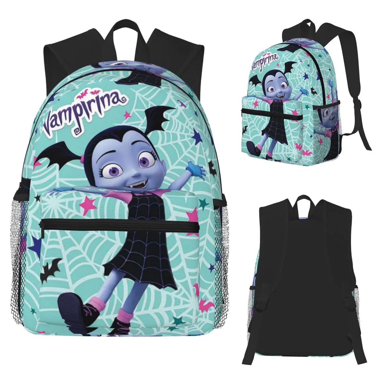 

Girls Vampirina Print Student Backpack School Bag Hiking Travel Daypack for Boys Girls Fashion Bookbag Shoulder Bags