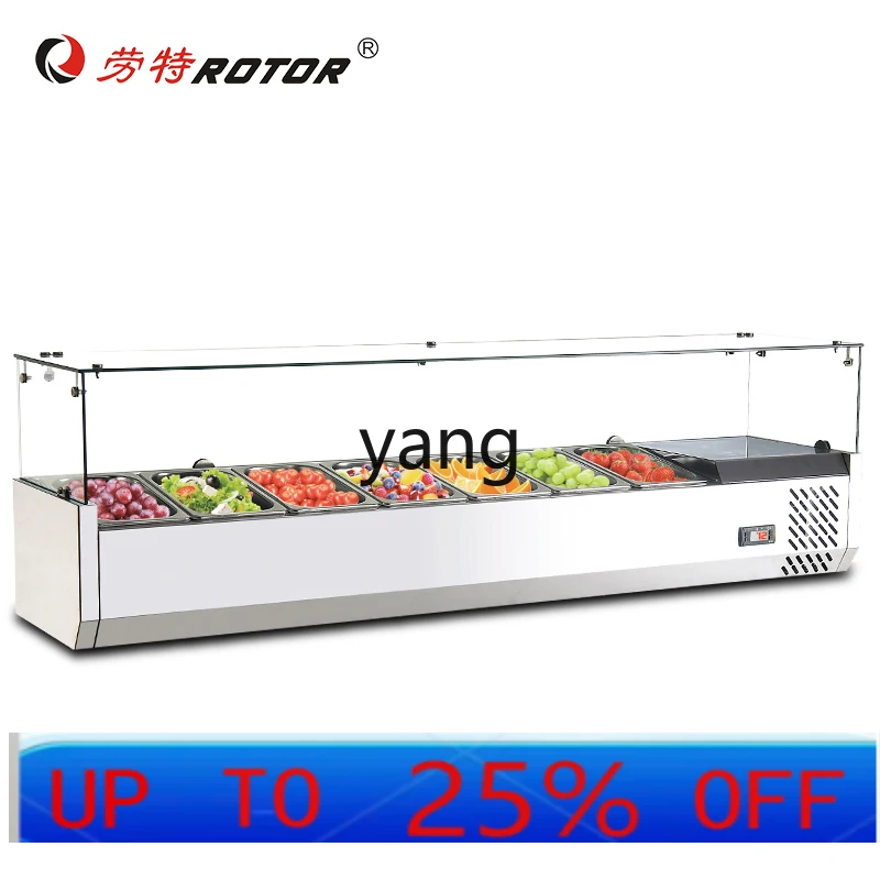 

CX desktop refrigerated display horizontal salad cabinet fruit fishing dessert cold dish self-service food fresh-keeping cabinet
