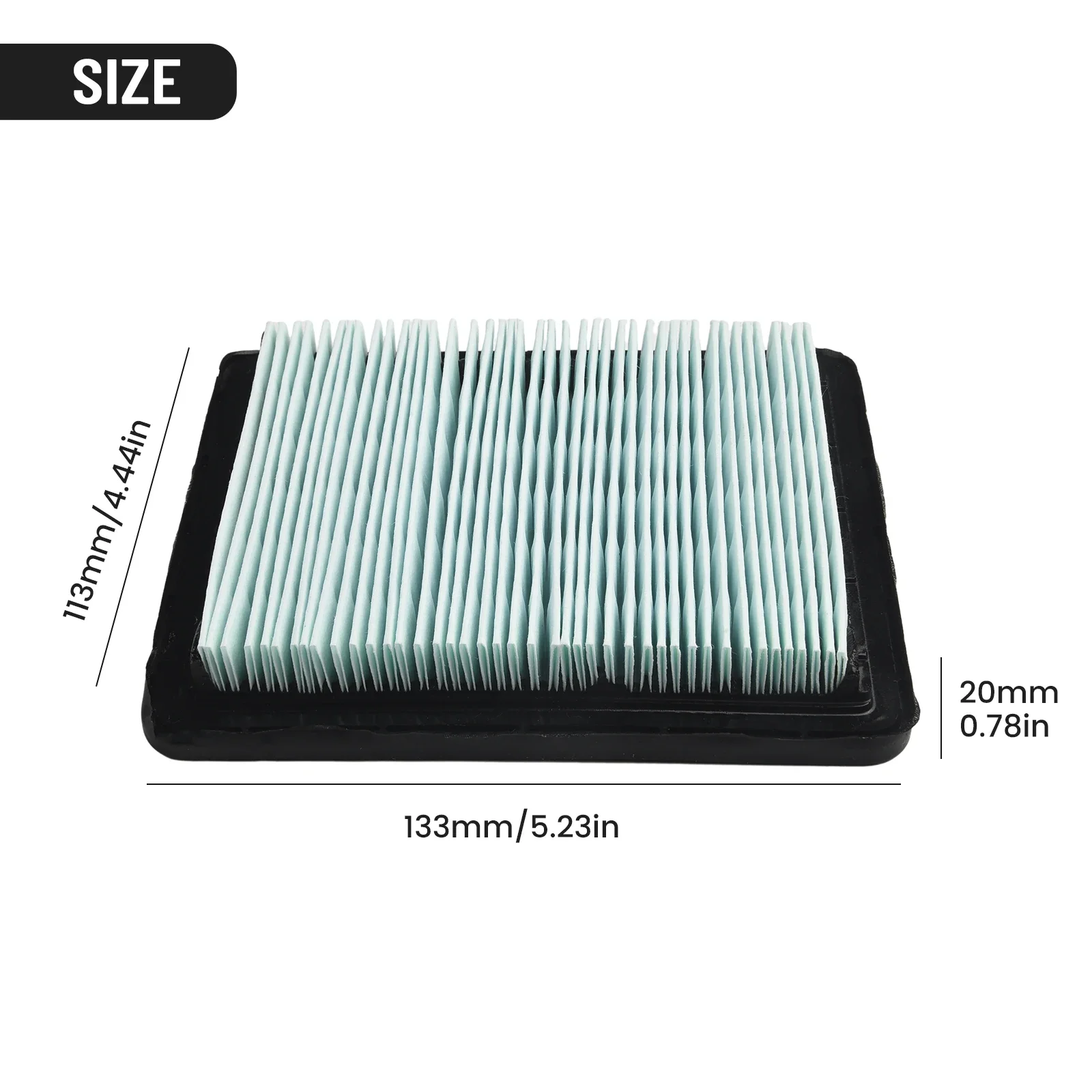 2pcs Air Filter Replacement For Honda HRX 537 HRB 535 HRD 536 IZY 53 HRG 536 Models Lawn Mower Lawnmower Garden Kit 133*113*20mm
