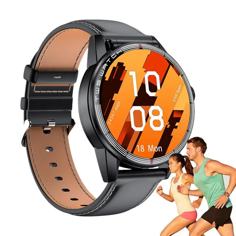 

Smart Watch Fitness Tracker Sports Health Smart Round Watch Multi-Functional Fitness Watch For Cycling Hiking Yoga Running And