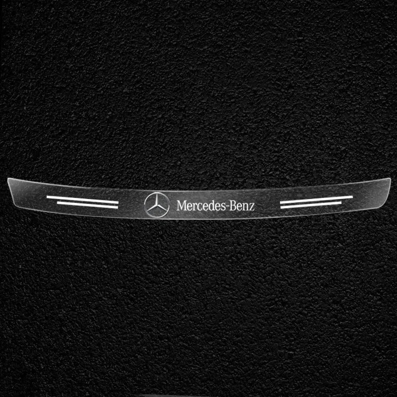 1Pcs Transparent Car Trunk Badge Protective 3D Sticker For Mercedes Benz AMG C200L GLC B/C/E/S Class A Class C200L GLC GLK CLA