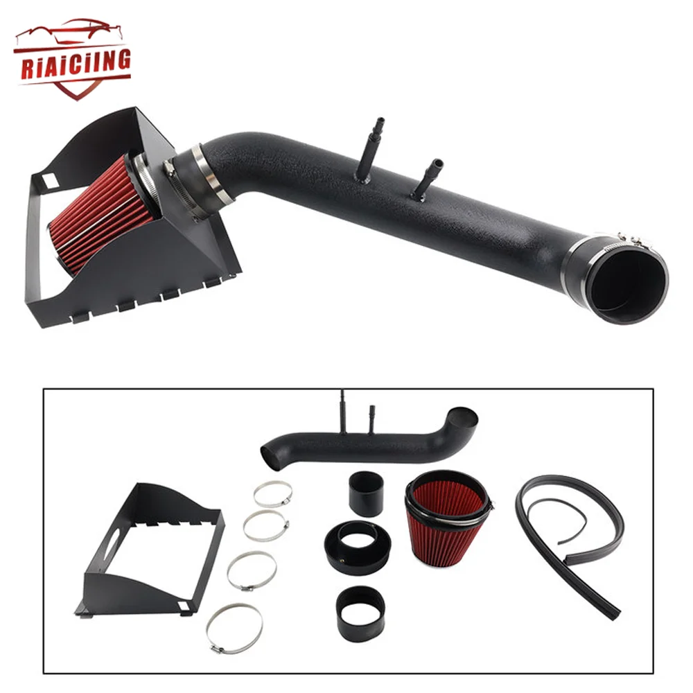 Heat Shield Cold Air Intake & Red Filter Kit for 2015-2020 Ford F150 5.0L V8 New Auto Parts Intake System Components