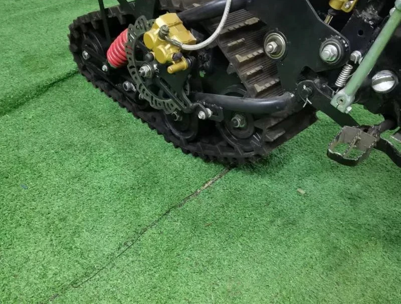 DIY modified snow two-wheel off-road motorcycle accessories sled board, track rubber track wheel skateboard drive wheel 150CC