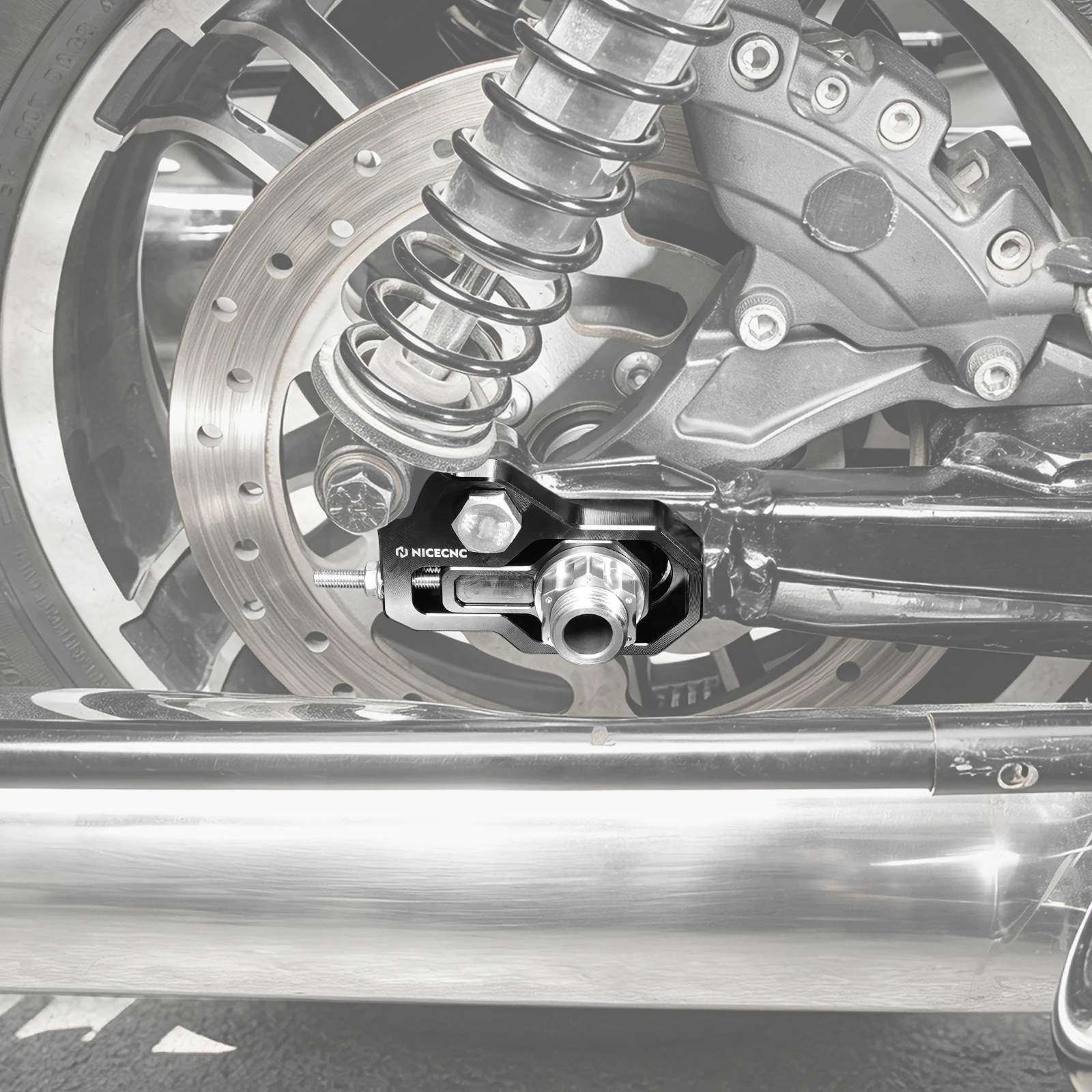Für Harley Street Glide FLHX Road Glide FLTRX 2015-2025 Road King Electra Glide CVO Road Glide Motorrad Hinterachs-Einstellkit – Detail 10