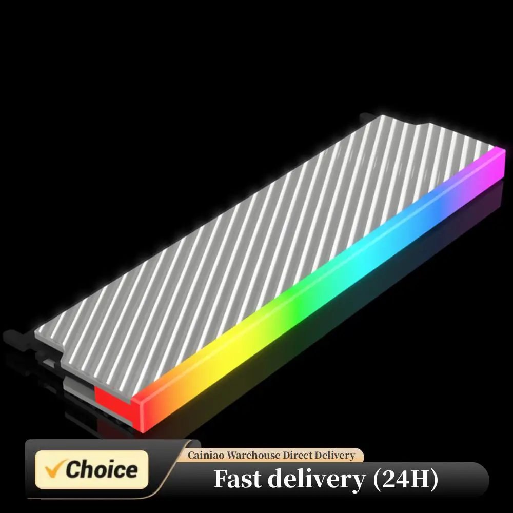 

5V 3PIN ARGB RAM Heatsink DDR Memory RAM Cooler with Thermal Silicone Pad for DDR2 DDR3 DDR4 DDR5 Desktop PC Memory