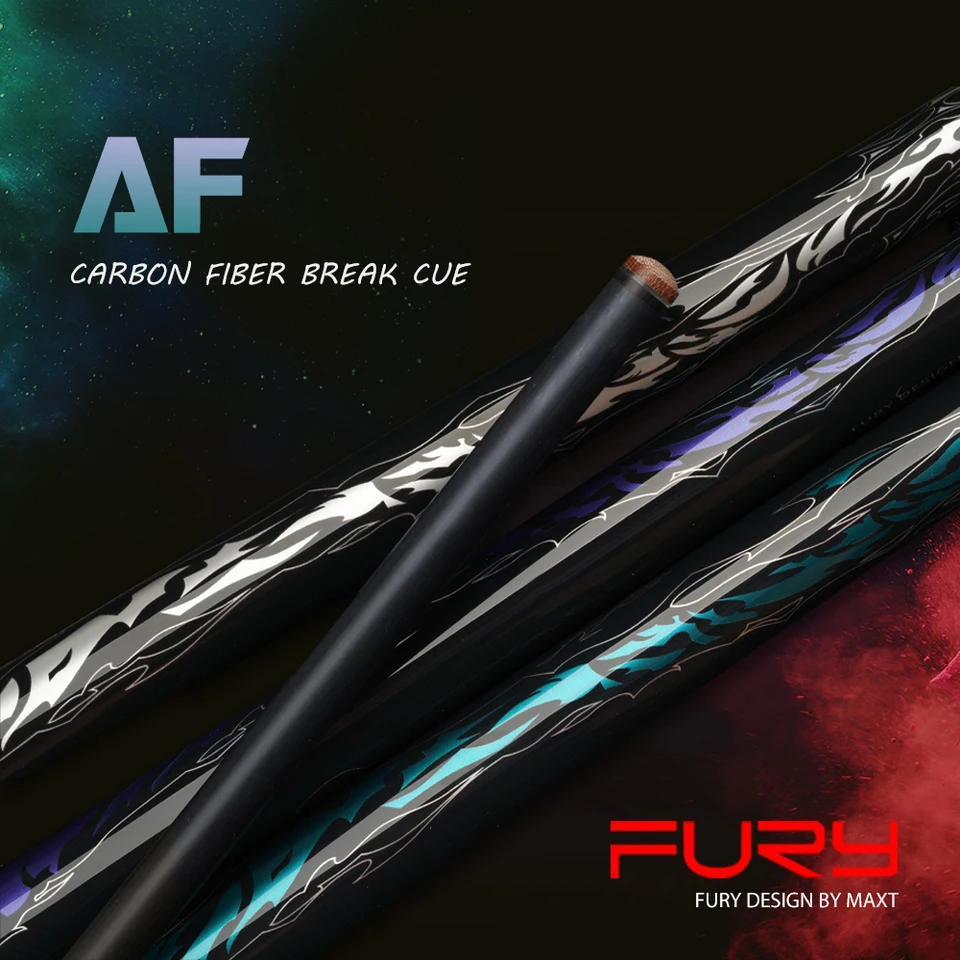 Fury カーボンジャンプキュー Fury AF-BKシリーズ ビリヤードパンチジャンプキュー 13mm